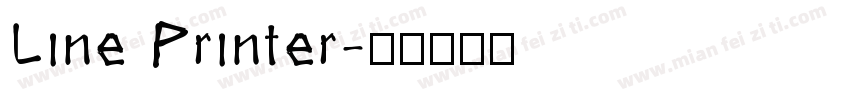 Line Printer字体转换